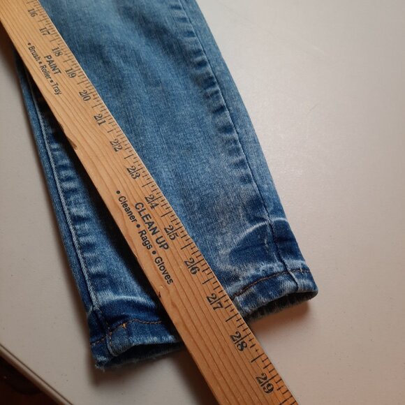 Judy Blue‎ Jeans Womens 15/32 High Rise Skinny Acid Mineral Wash Distressed - Picture 9 of 10